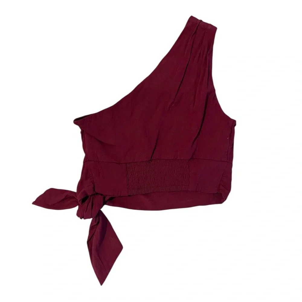 FREE PEOPLE ONE‎ SHOULDER CARMEN CROP TOP
